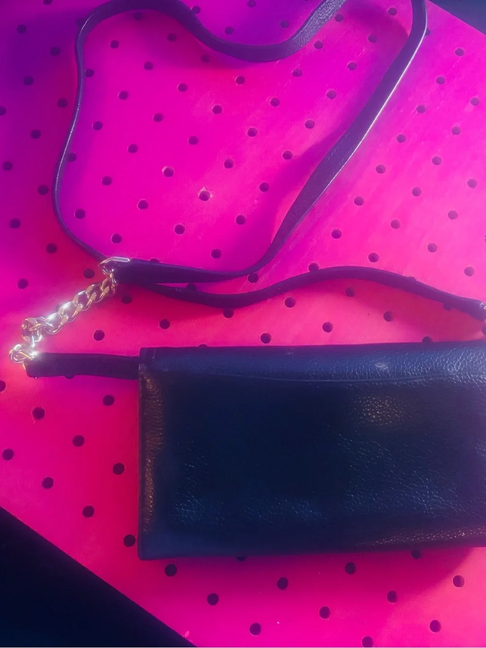Kate Spade Black Leather Crossbody Wallet Bag
